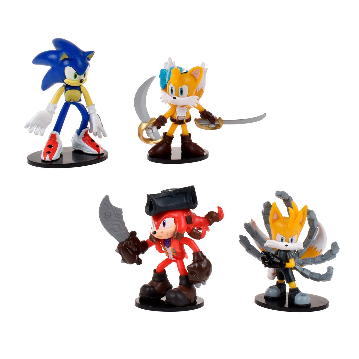 Pack 4 Figuras Articuladas De 8 Cms Sonic - Tails